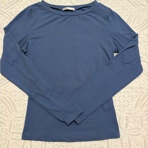 Blue tight long sleeve